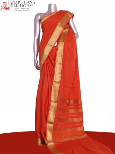 Pure Mysore Crepe Silk Saree